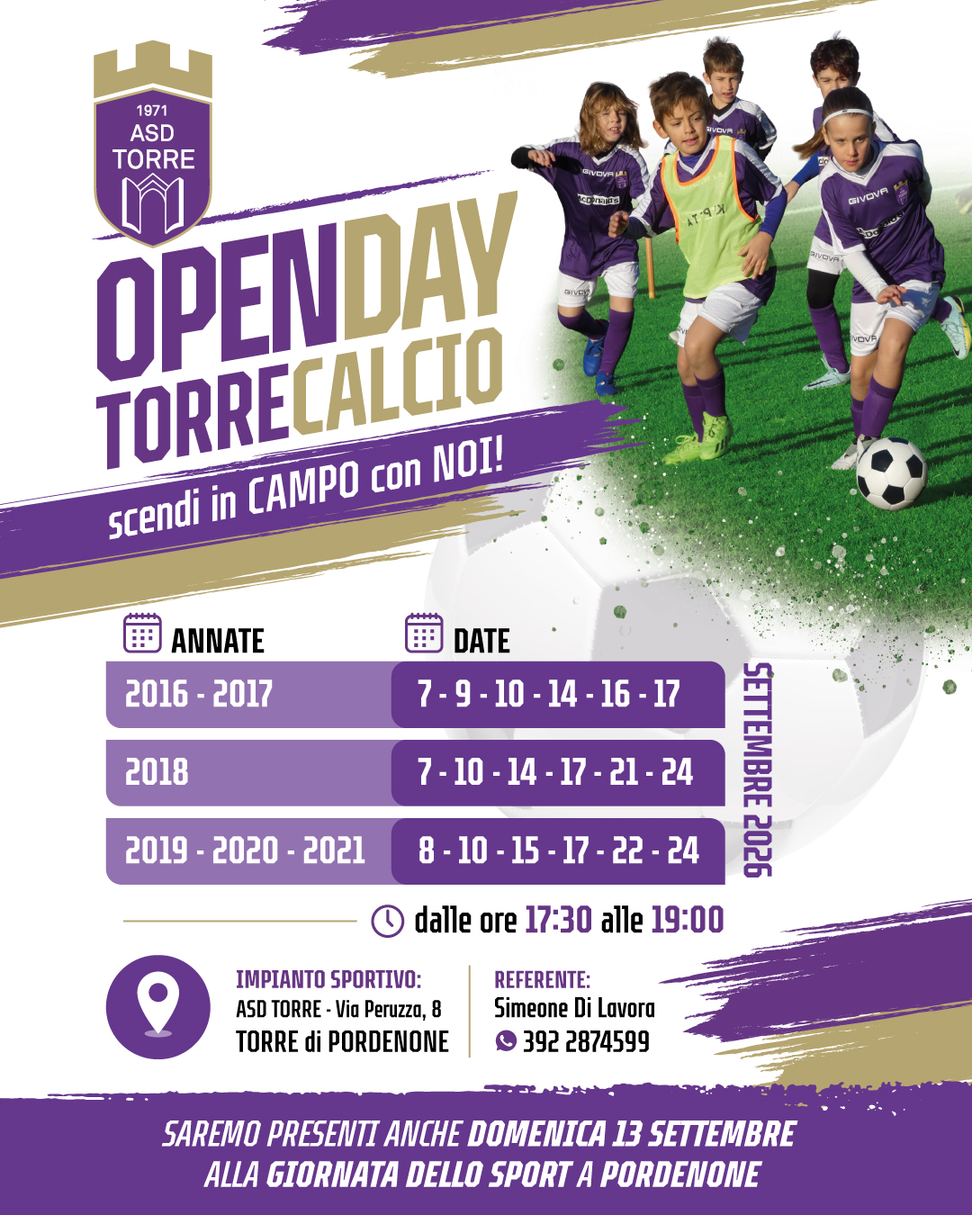 OPEN DAY TORRE CALCIO